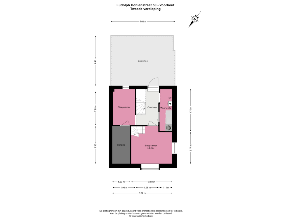 Bekijk plattegrond van Tweede verdieping van Ludolph Bohlenstraat 50