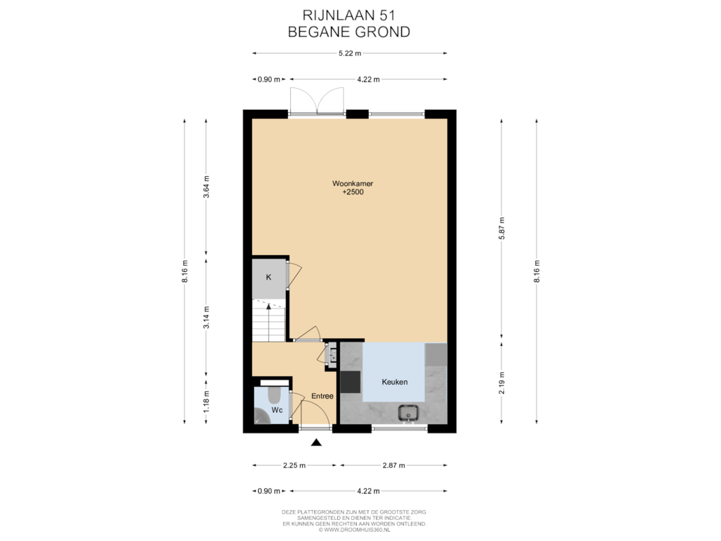 Bekijk plattegrond van Begane Grond van Rijnlaan 51