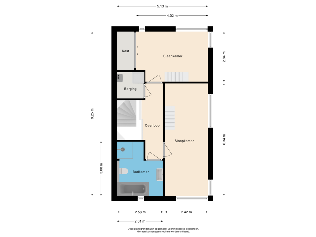 Bekijk plattegrond van Tweede verdieping van Melis Stokelaan 2