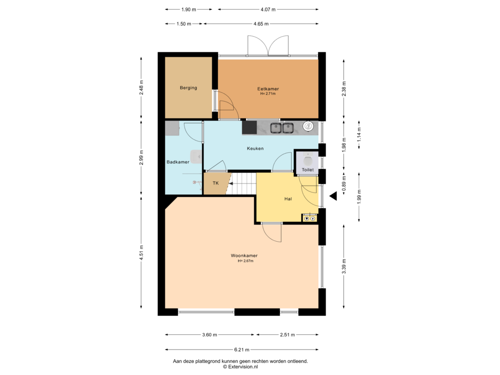 Bekijk plattegrond van Begane grond van Dr. Welfferweg 36