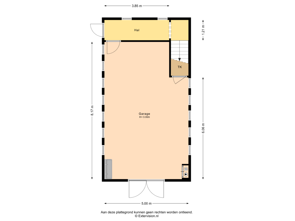 Bekijk plattegrond van Garage Begane grond van Dr. Welfferweg 36