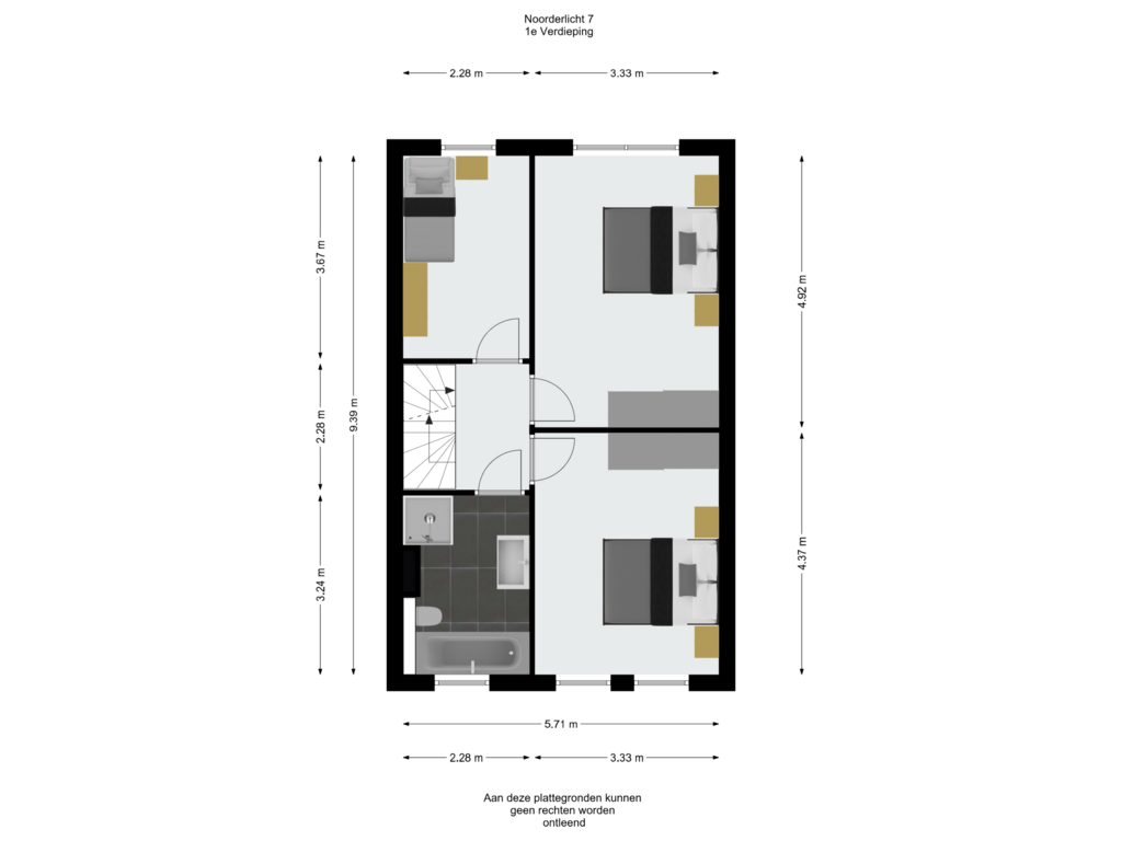 Bekijk plattegrond van 1e Verdieping van Noorderlicht 7