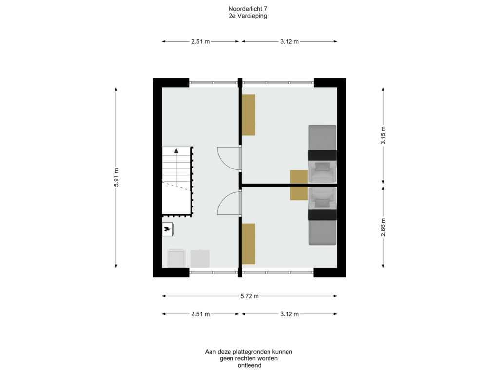 Bekijk plattegrond van 2e Verdieping van Noorderlicht 7