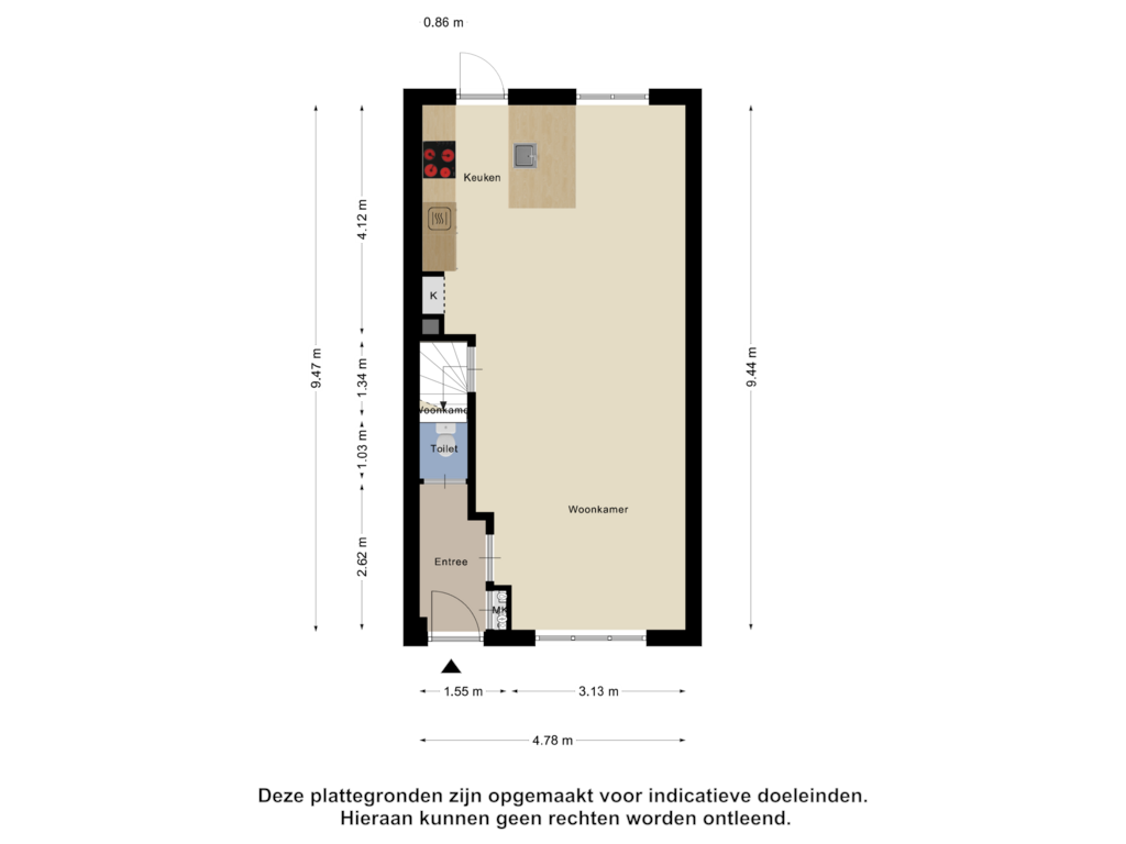 Bekijk plattegrond van Begane Grond van Zeelandlaan 13