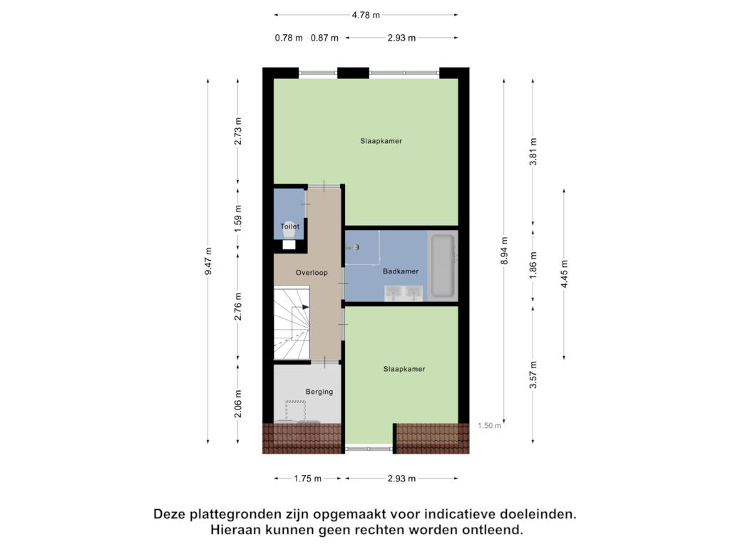 Bekijk plattegrond van Eerste Verdieping van Zeelandlaan 13