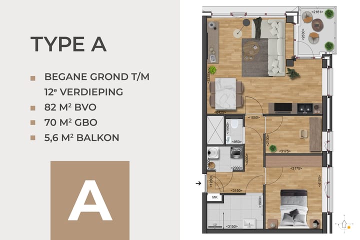 Foto van A Portiekwoning