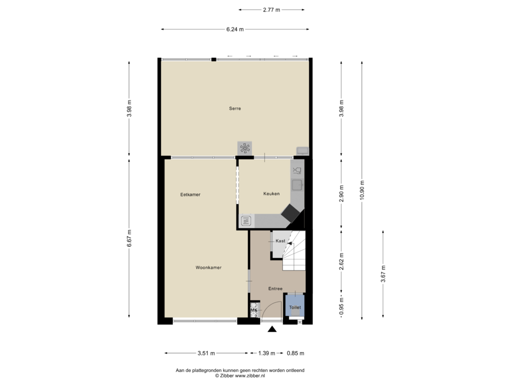 Bekijk plattegrond van Begane Grond van Kruisherenstraat 2