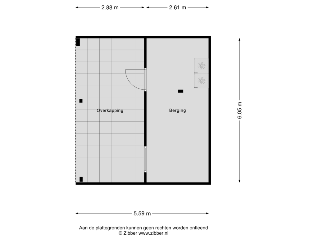 Bekijk plattegrond van Berging van Kruisherenstraat 2