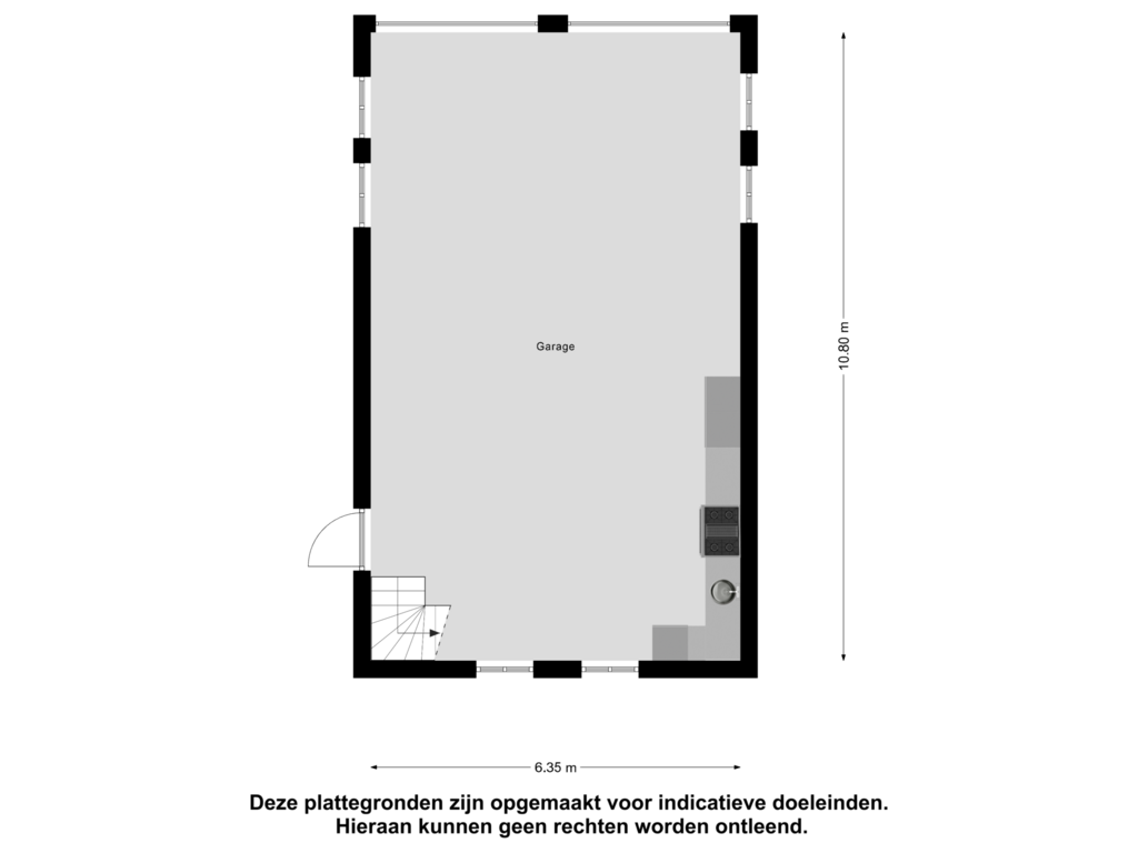 Bekijk plattegrond van Garage van Buizerdweg 18