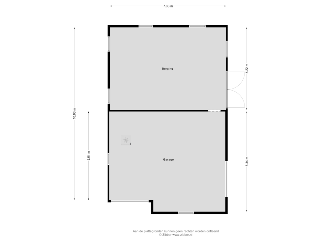 Bekijk plattegrond van Garage van Joostinkweg 6