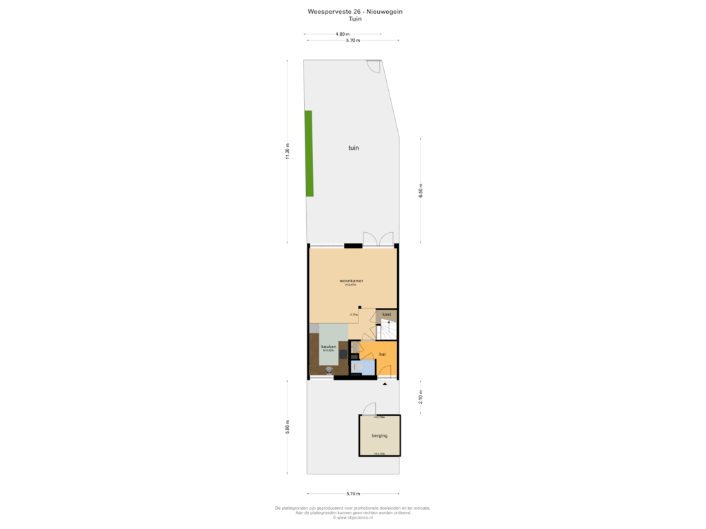 View floorplan of TUIN of Weesperveste 26