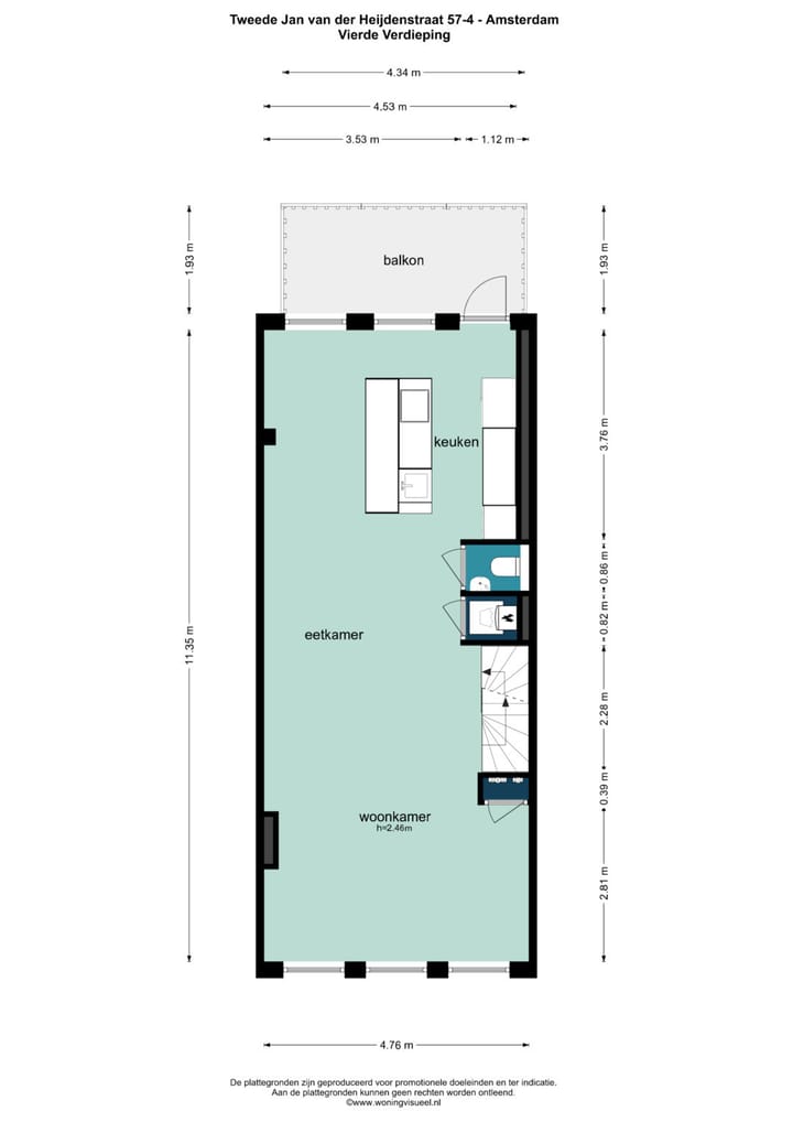 Foto 42 van Tweede Jan van der Heijdenstraat 57-4