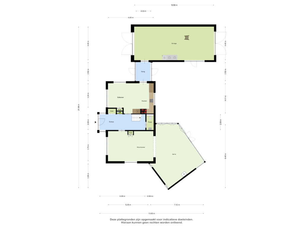 View floorplan of Begane Grond of Heiweg 12