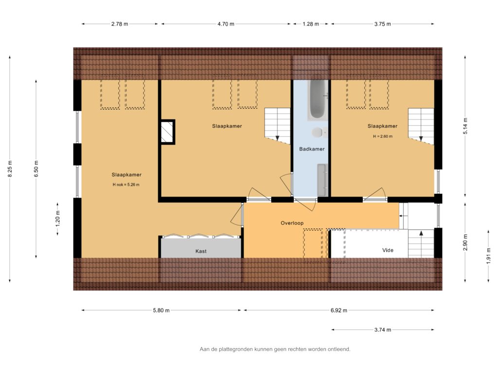 Bekijk plattegrond van 1e Verdieping van Gerrit van der Veenstraat 62