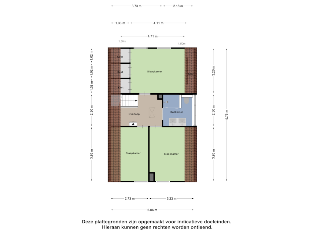 Bekijk plattegrond van Eerste Verdieping van Feestlân 62