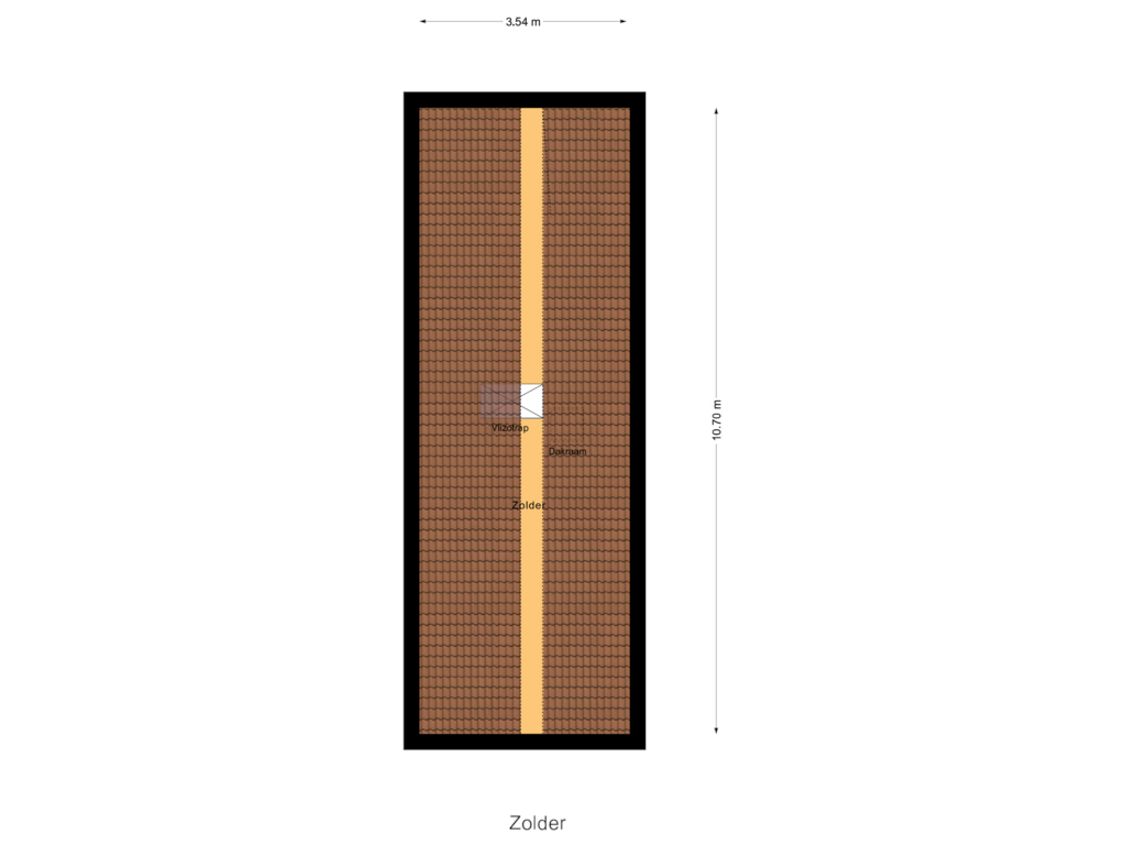 Bekijk plattegrond van Zolder van Meerkoetstraat 8