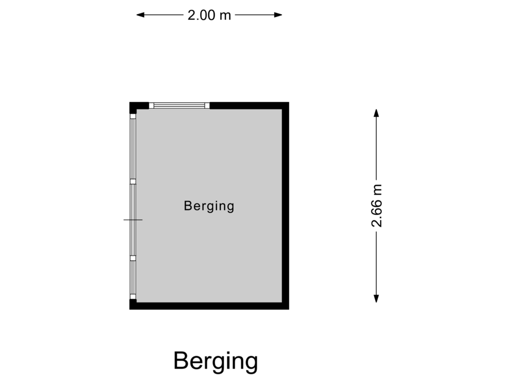 Bekijk plattegrond van Berging van Meerkoetstraat 8