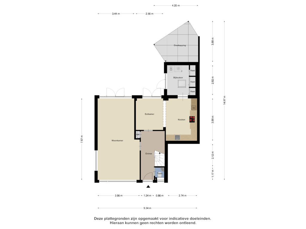 Bekijk plattegrond van Begane Grond van Hengeloseweg 24