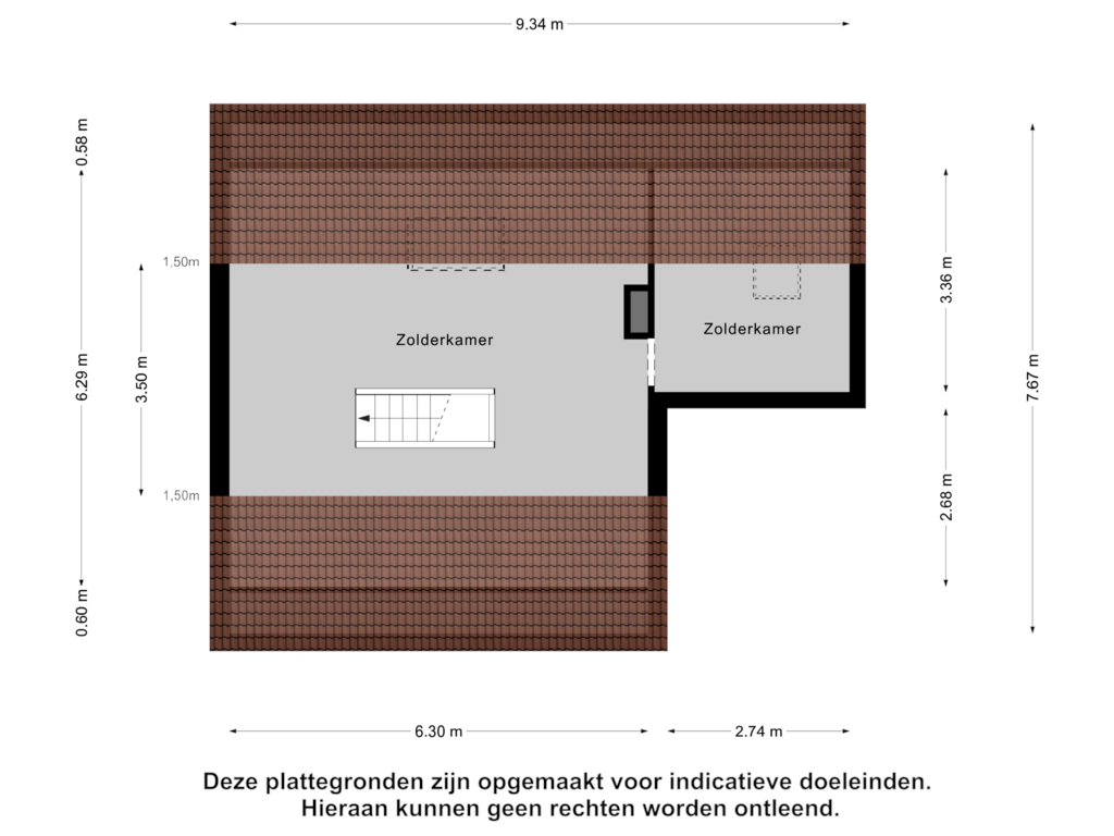 Bekijk plattegrond van Tweede Verdieping van Hengeloseweg 24