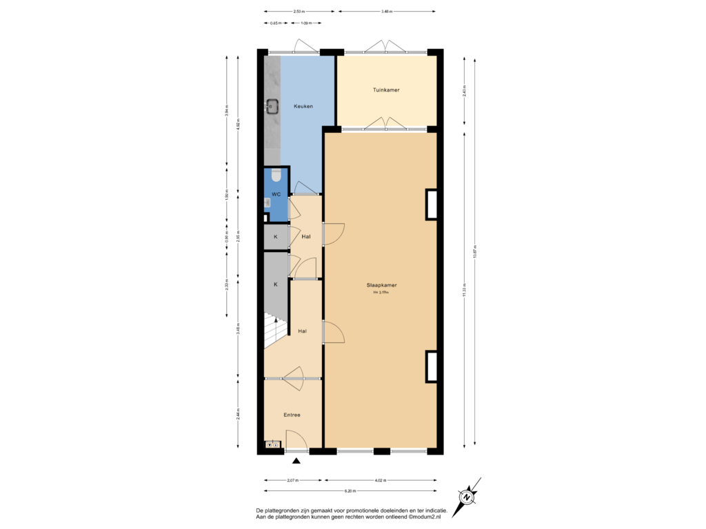 Bekijk plattegrond van Begane Grond van Geestbrugweg 74