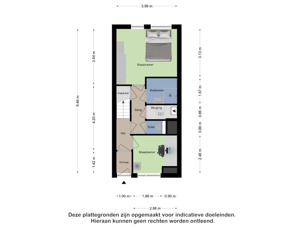 View floorplan of Tweede Verdieping of Robijnstraat 9