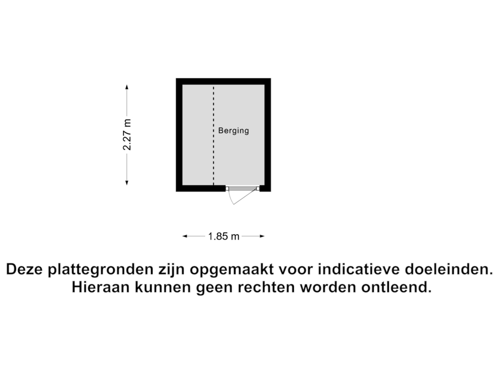 View floorplan of Berging of Robijnstraat 9