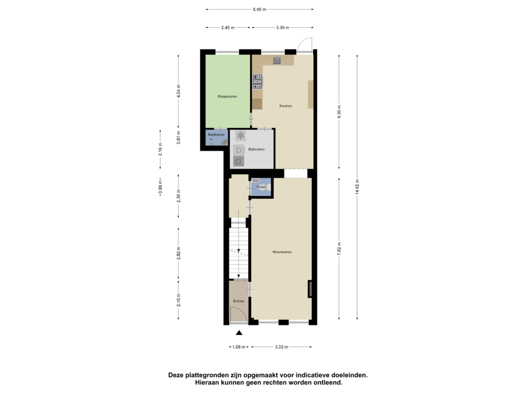 Bekijk plattegrond van Begane Grond van Steensedijk 31