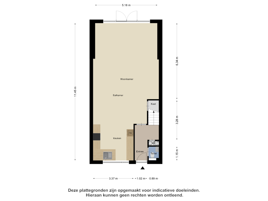 Bekijk plattegrond van Begane Grond van Witwerkerstraat 9