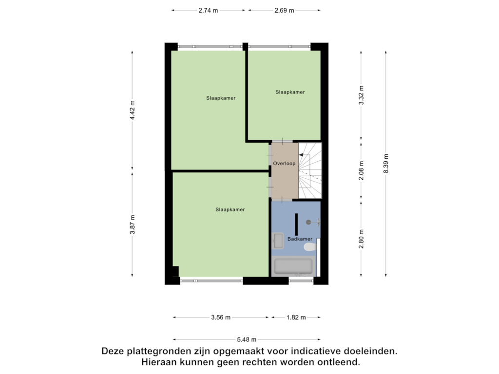 Bekijk plattegrond van Eerste Verdieping van Witwerkerstraat 9