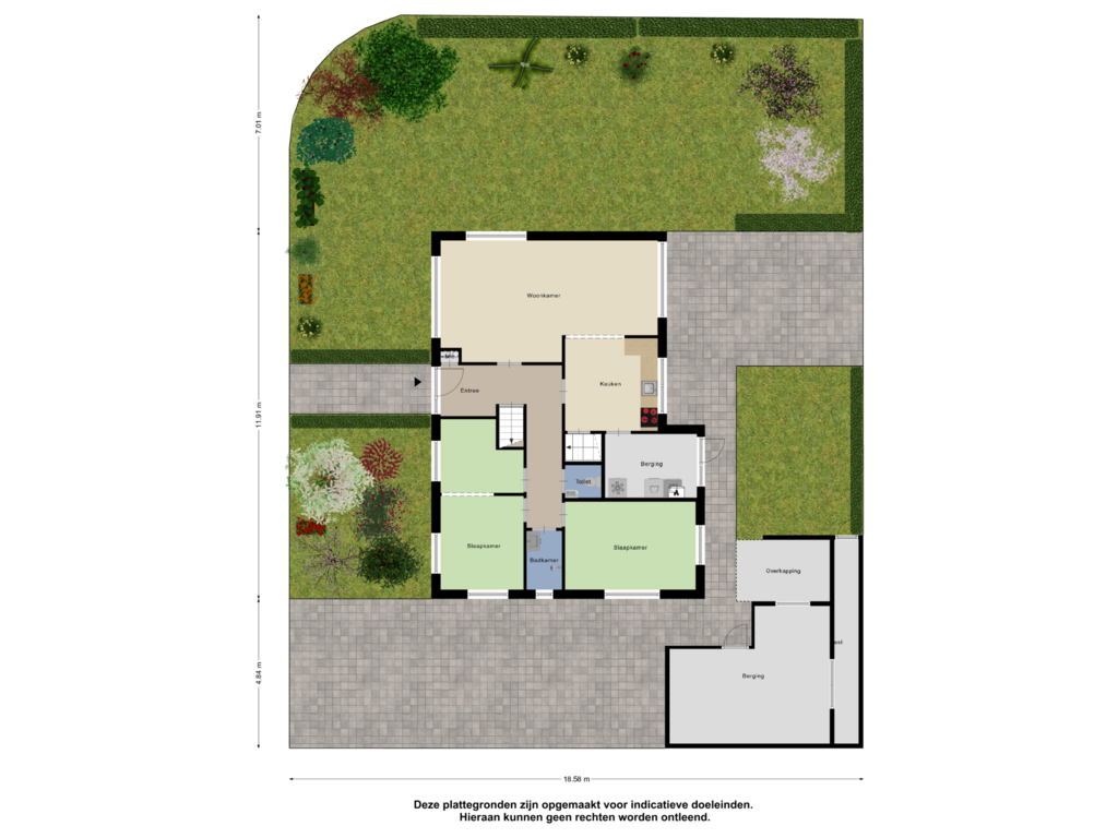 Bekijk plattegrond van Begane Grond  Tuin van Klysterstrjitte 10