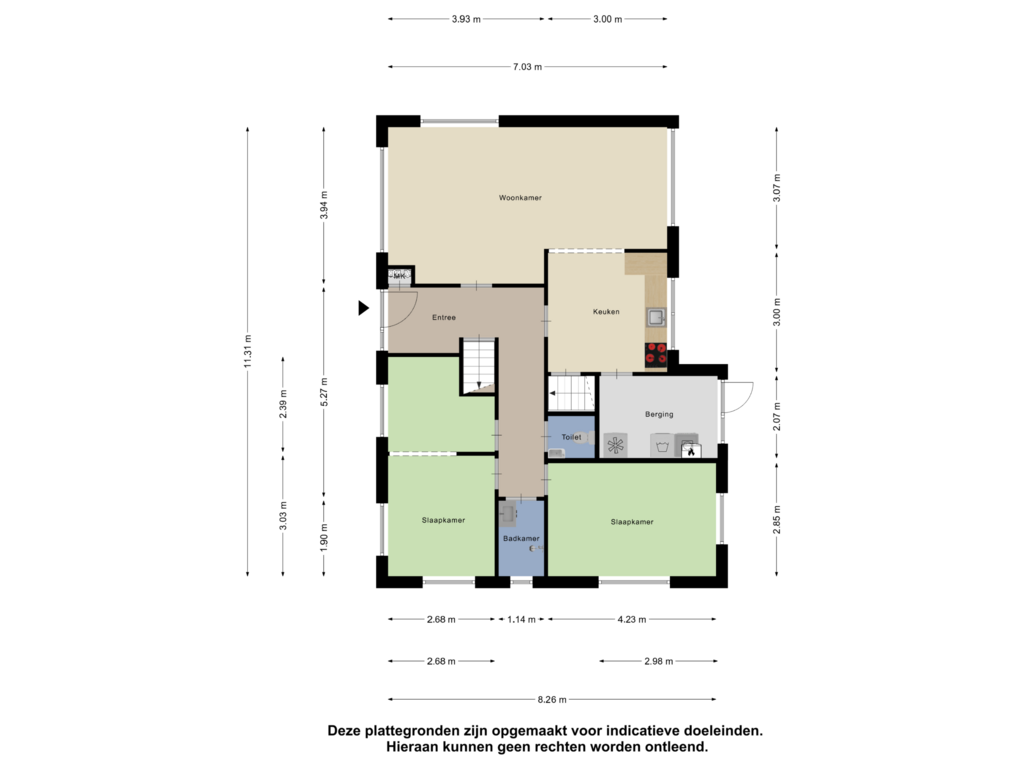 Bekijk plattegrond van Begane Grond van Klysterstrjitte 10