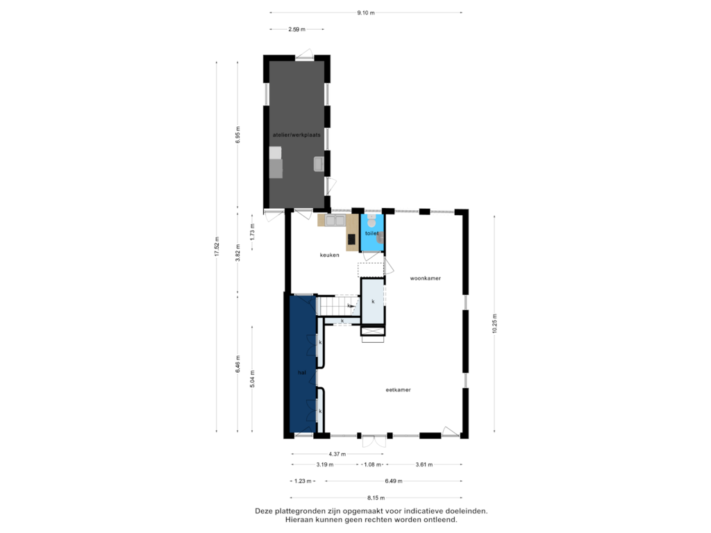 Bekijk plattegrond van Begane grond van Nieuwe Streek 30