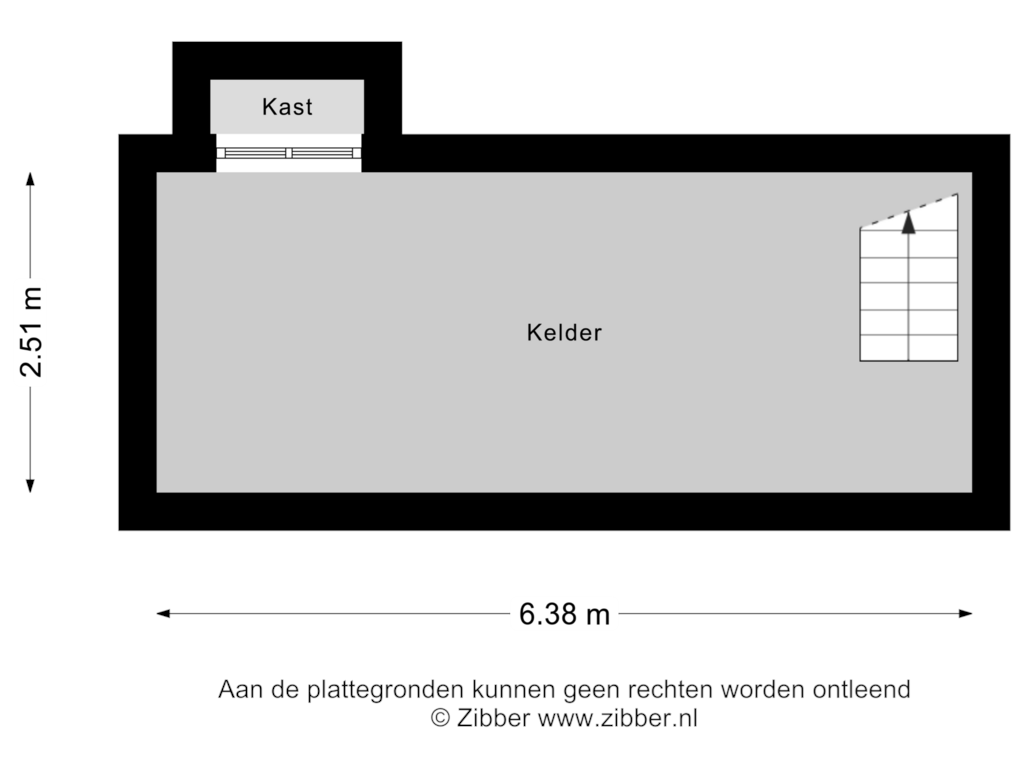 View floorplan of Kelder of Kardinaal van Rossumstraat 70