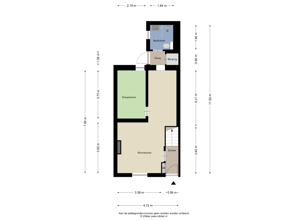 Bekijk plattegrond van Begane Grond van Prinsenstraat 29