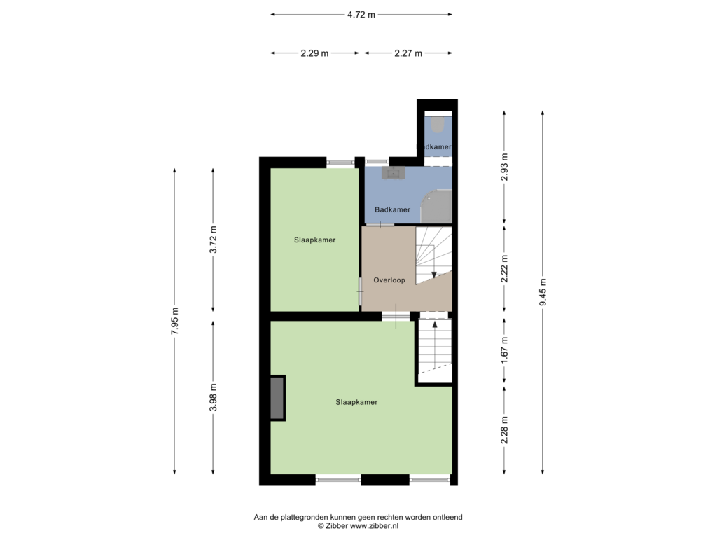 View floorplan of Eerste Verdieping of Prinsenstraat 29