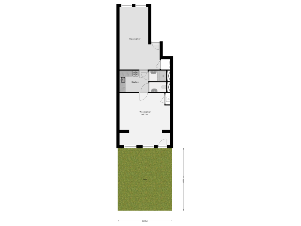 Bekijk plattegrond van Perceeloverzicht van Oostmaaslaan 253-A