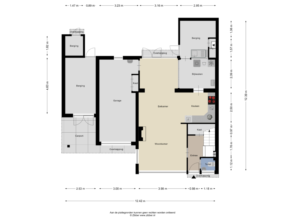 View floorplan of Begane Grond of Tulpstraat 4