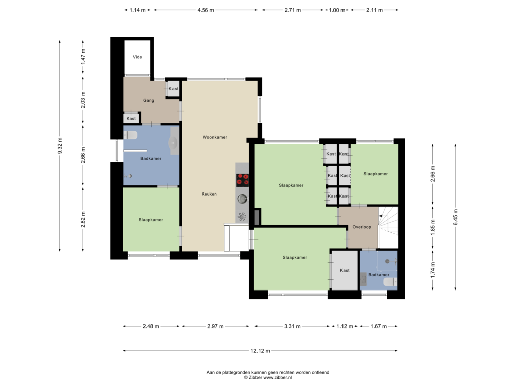 View floorplan of Eerste Verdieping of Tulpstraat 4