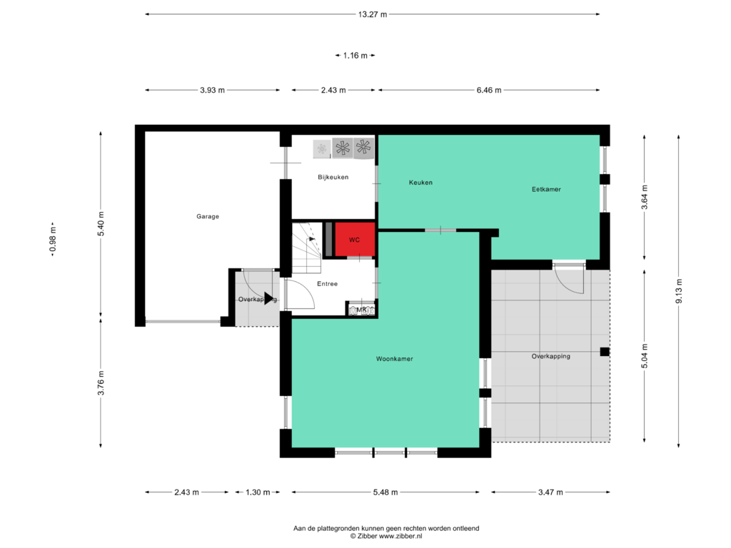 Bekijk plattegrond van Begane Grond van Wendakker 8