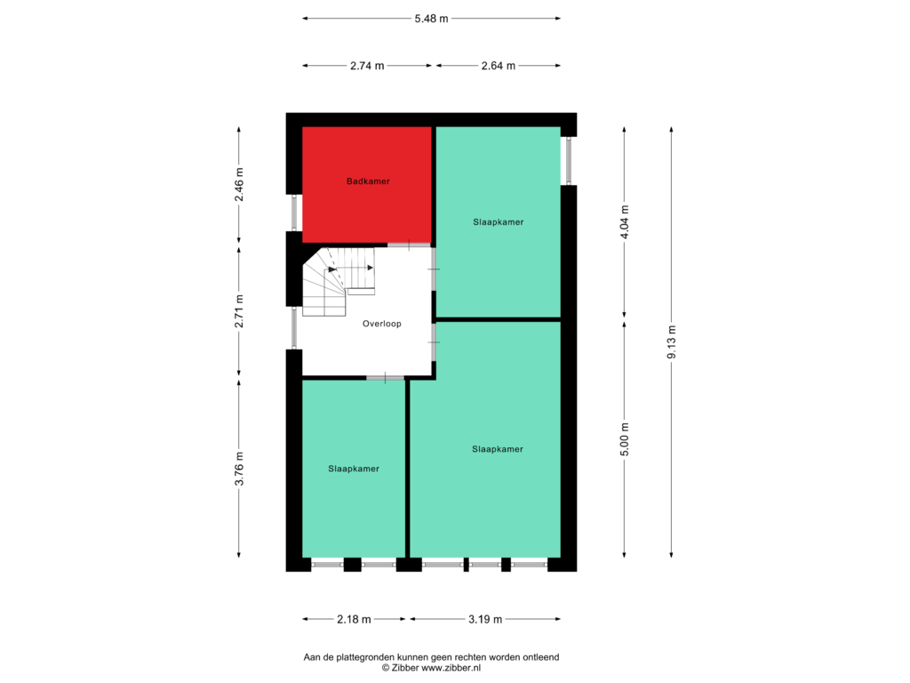 Bekijk plattegrond van Eerste Verdieping van Wendakker 8