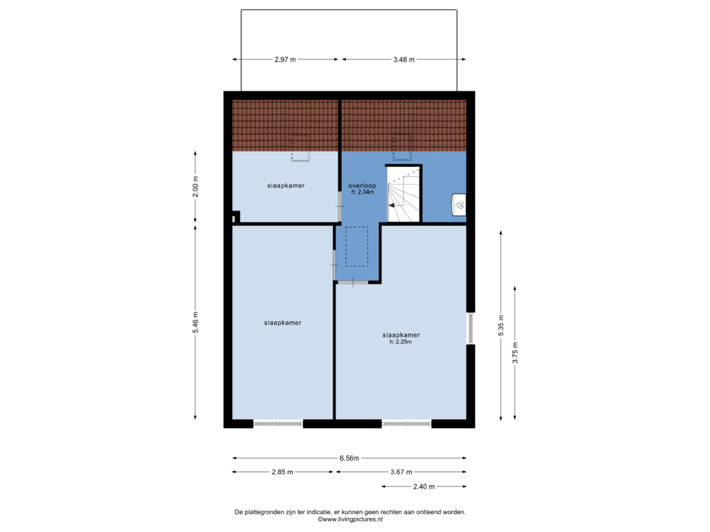 Bekijk plattegrond van 1e verdieping van Oudemolensedijk 67