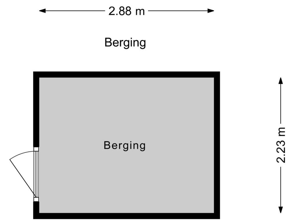 Bekijk plattegrond van Berging van Mary Dresselhuysweg 20