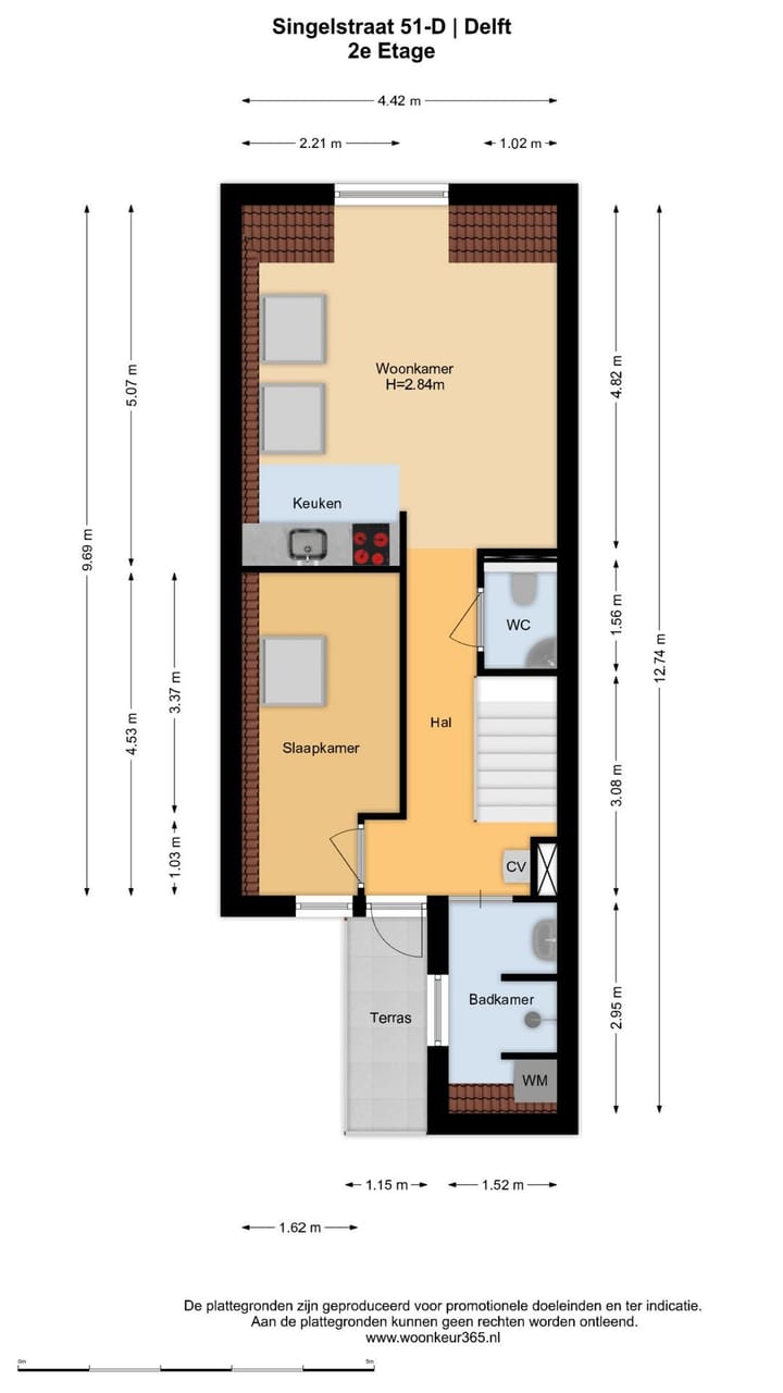 Foto 26 van Singelstraat 51-D