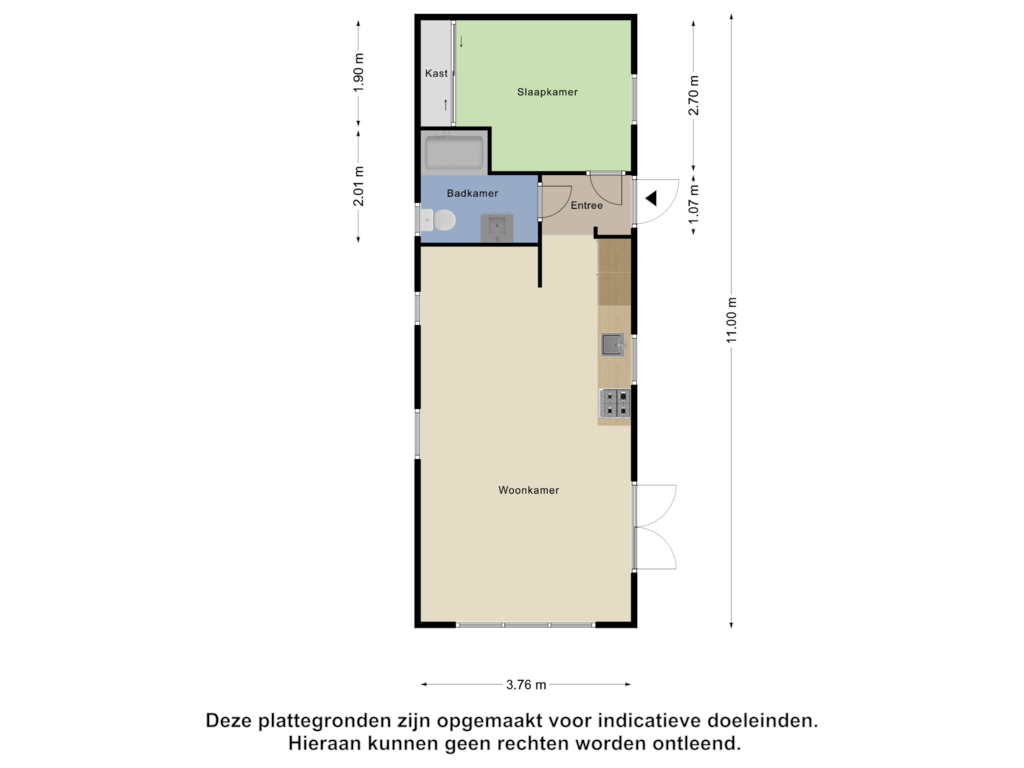 Bekijk plattegrond van Appartement van Patrijslaan 4-H518