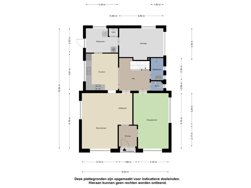 View floorplan of Begane Grond of van Egmondstraat 18