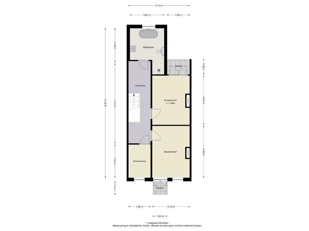 Bekijk plattegrond van 1e verdieping van Hommelseweg 343