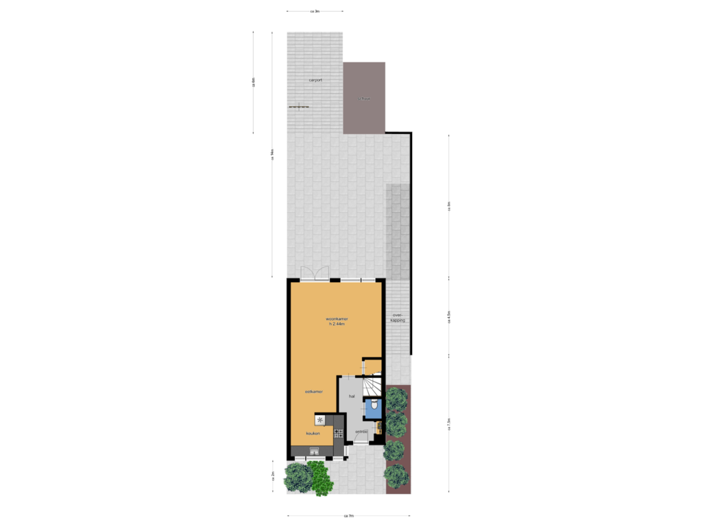 View floorplan of Overzicht of Monseigneur van Steelaan 1-F