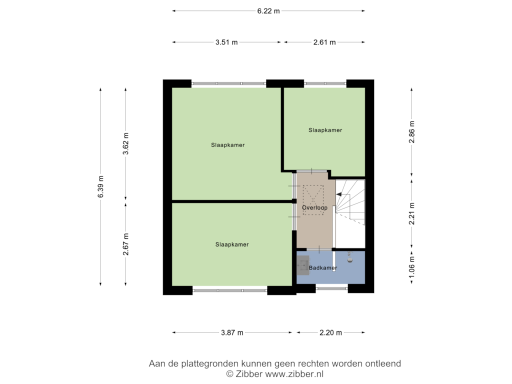 Bekijk plattegrond van Eerste Verdieping van Tulpstraat 49