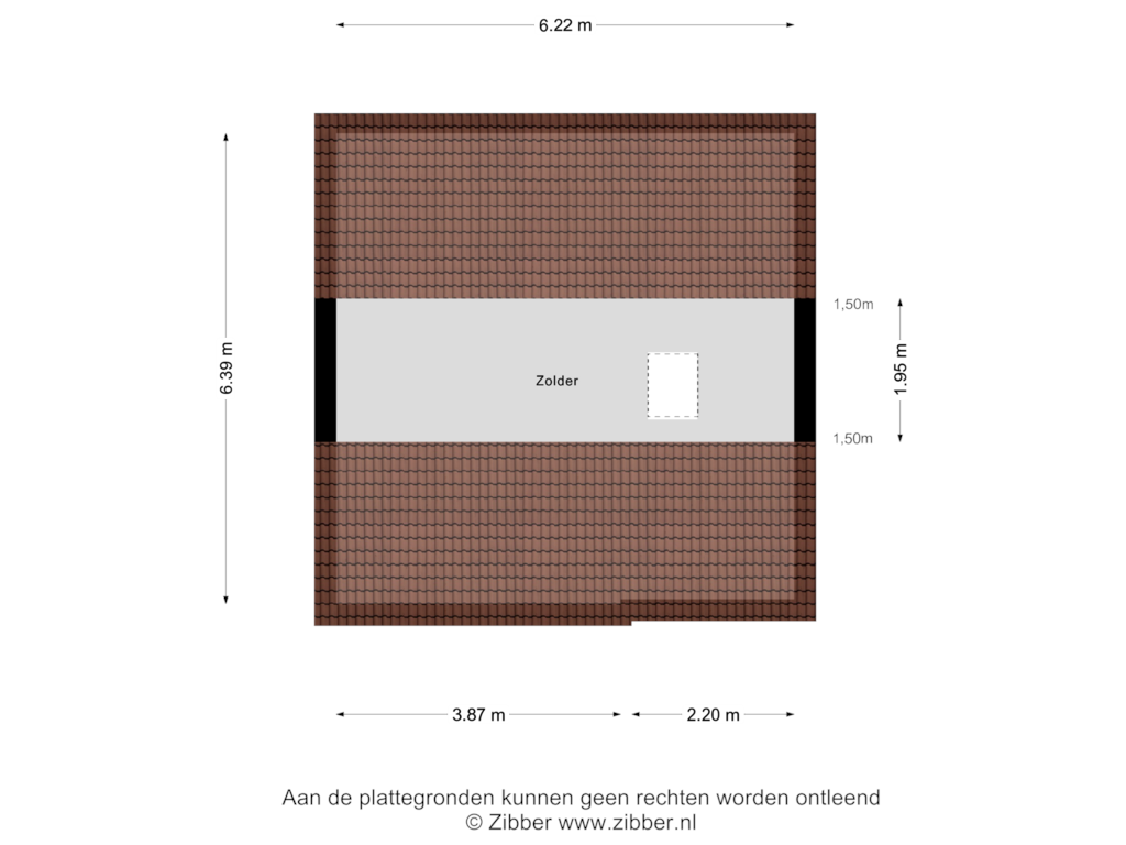 Bekijk plattegrond van Zolder van Tulpstraat 49