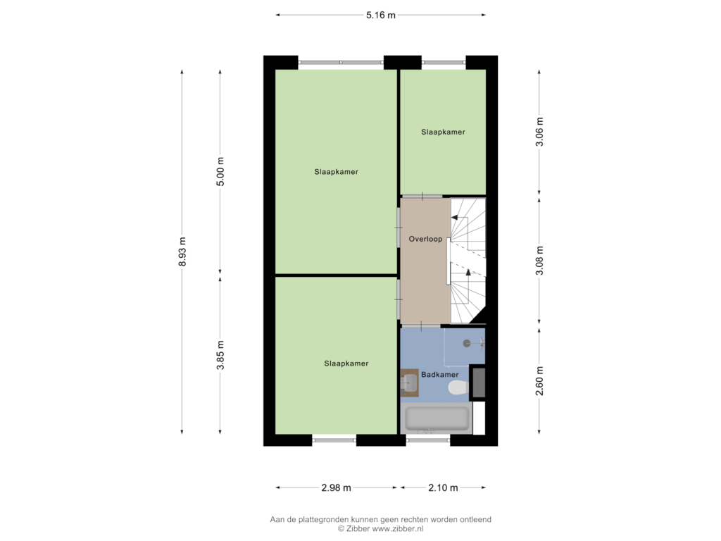 Bekijk plattegrond van Eerste Verdieping van Hoefsetuin 15